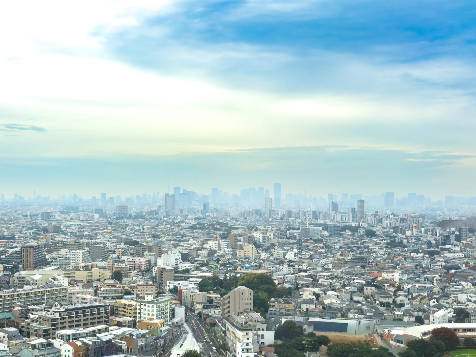 GMOサムライスタジオ 用賀 SKY STUDIOからの景色