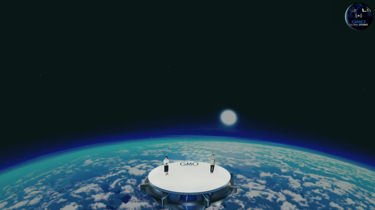 XRバーチャル空間を合成した配信