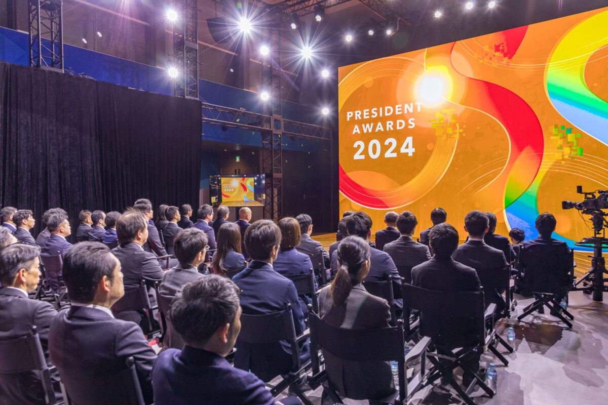 GMOグローバルスタジオで開催したキヤノンシステムアンドサポート株式会社の「PRESIDENT AWARDS 2024」