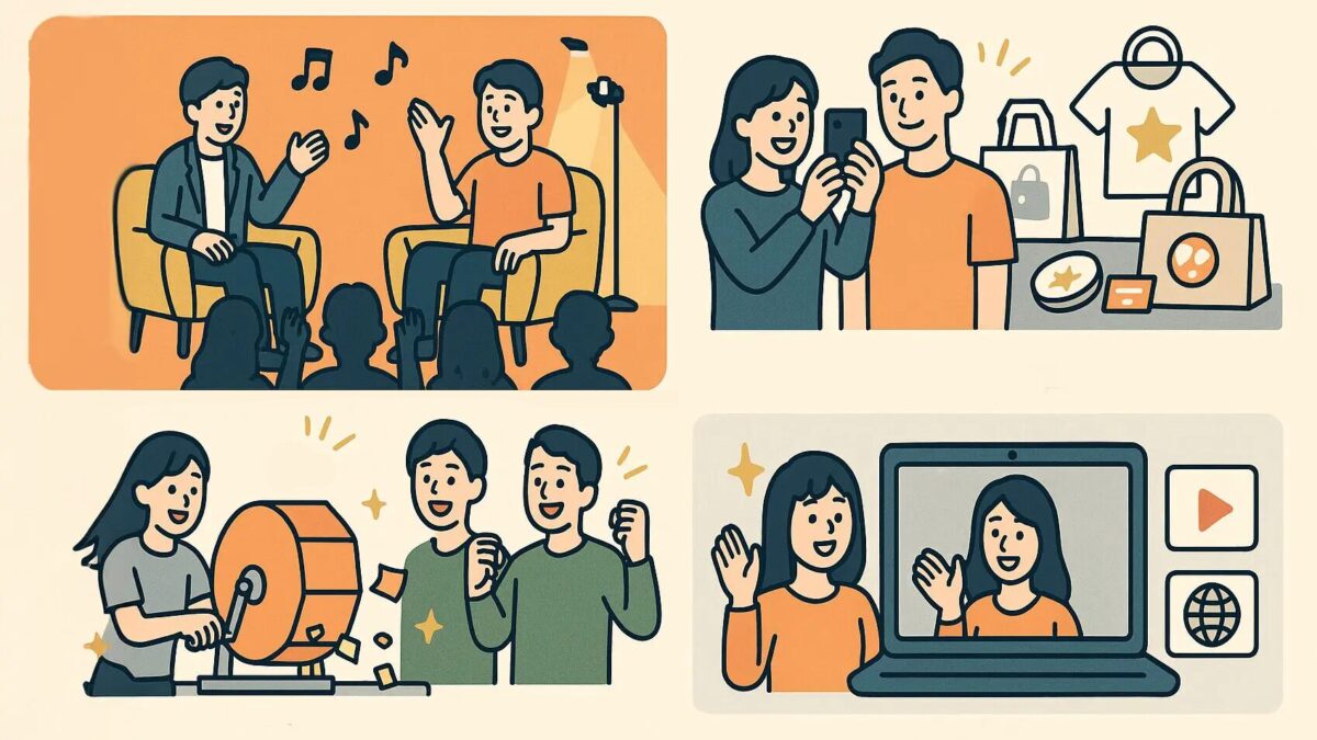 ファンミーティングの多彩な企画