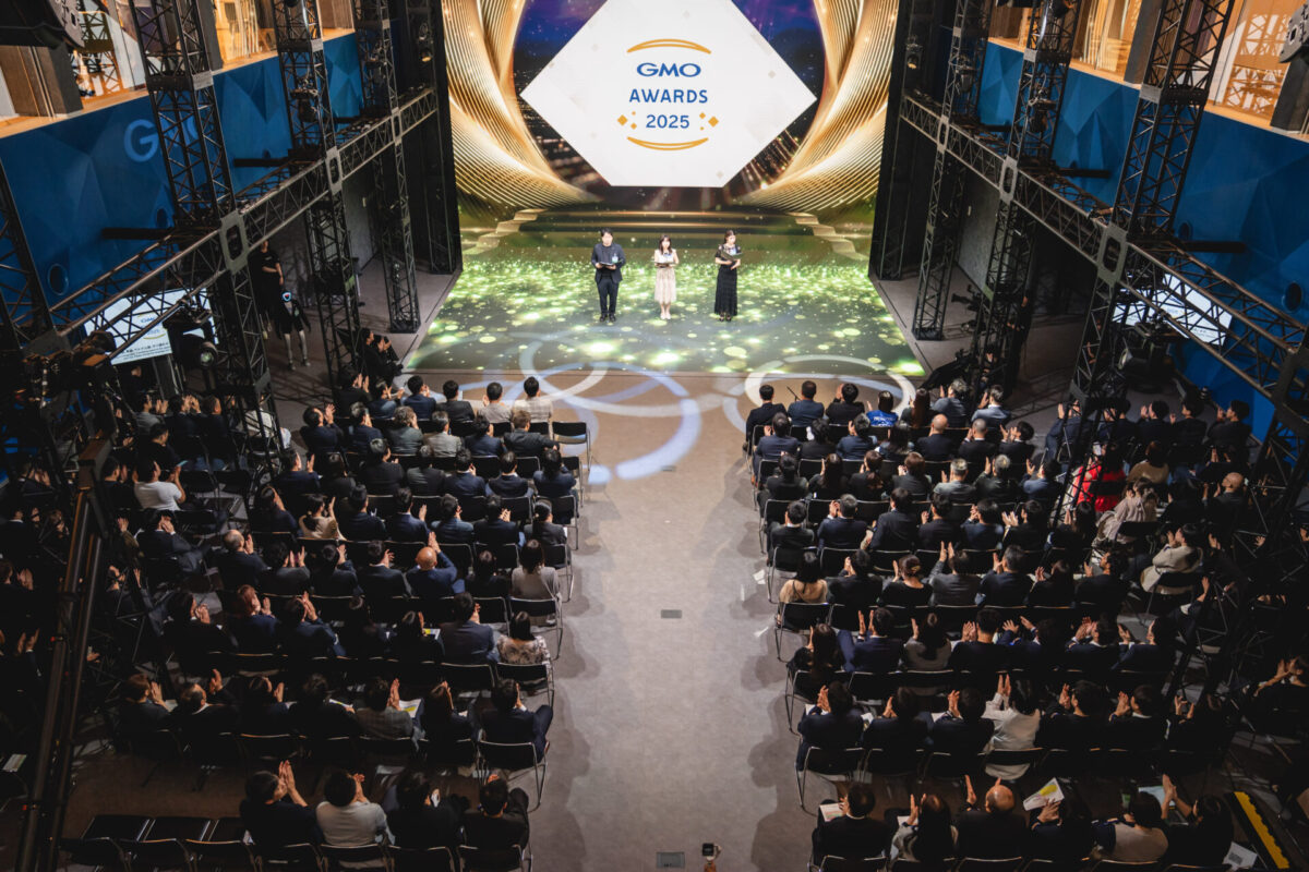 GMOグローバルスタジオで開催した「GMO AWARDS 2025」オープニングの様子